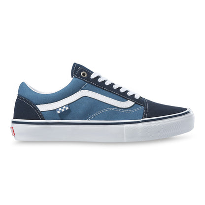 Vans mens womens unisex old skool school low top skateboarding shoes navy/white Side Main 