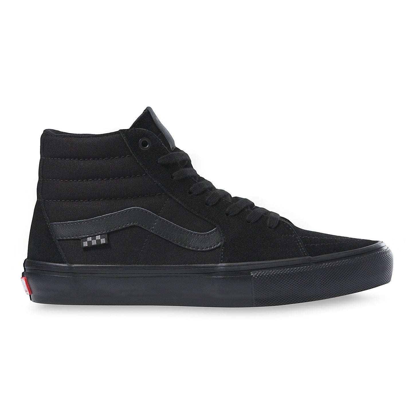 Vans Unisex Mens Womens Skate Sk8-Hi Black Skateboarding Shoe Profile Side