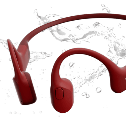 Shokz OpenRun Open Ear Headphones Ear Buds Red