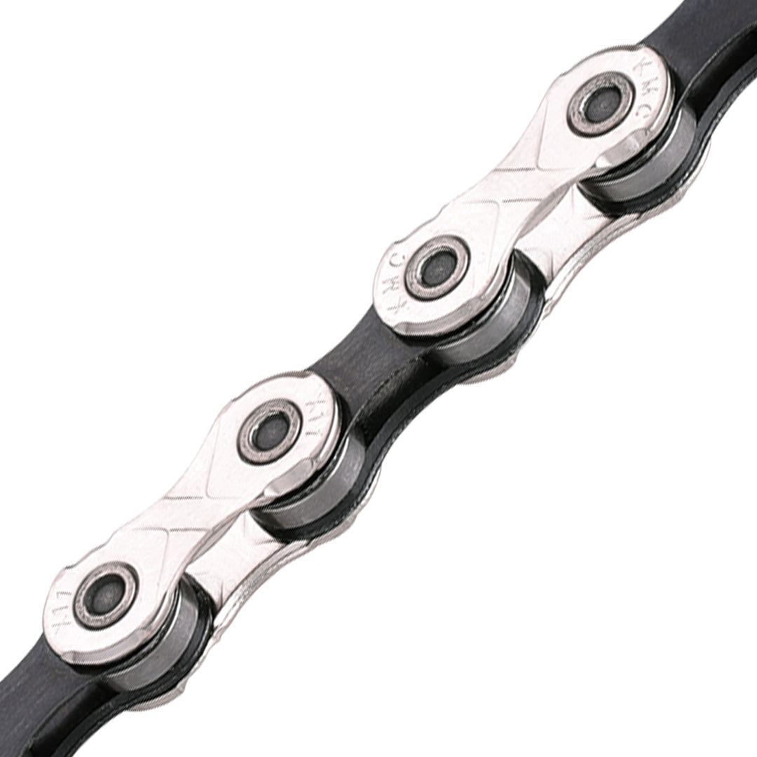 KMC X11 11-Speed Bicycle Chain, 118 Links, Silver/Black