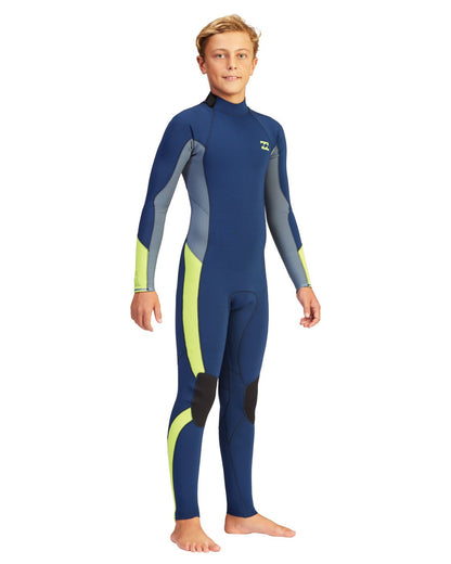 Billabong 3/2mm Boy's Absolute Back Zip Full Wetsuit Right Front