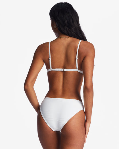 Billabong Tanlines Ceci Tri Bikini Top White Back