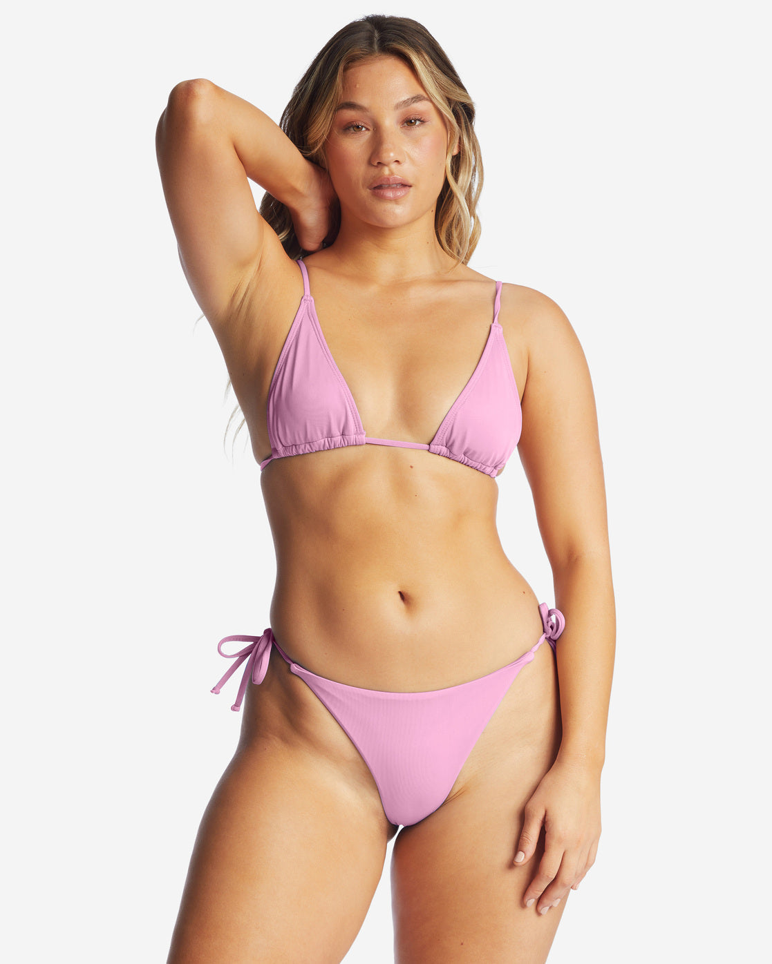 Billabong Sol Searcher Tri Bikini Top Paradise Pink Front