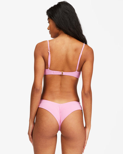 Billabong Sol Searcher Fiji Bikini Bottom Paradise Pink Back; ; S | The model wearing a size S has a 32" bust, 24" waist, and 34" hips