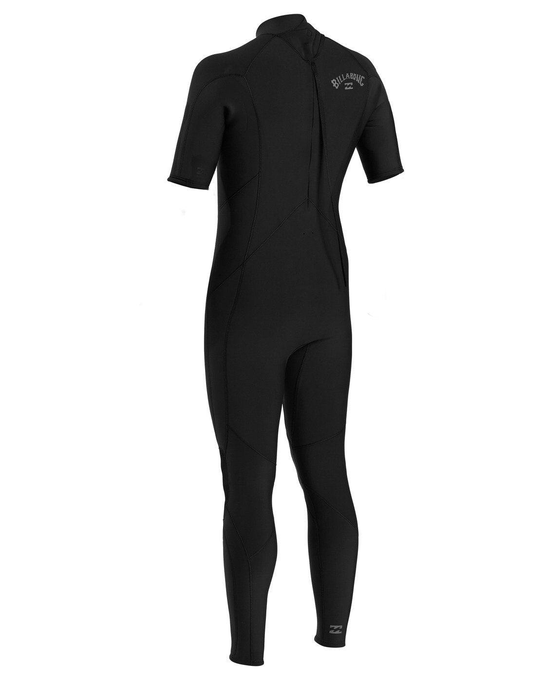 Billabong 2/2mm Absolute Back Zip Short Sleeve Flatlock Full Wetsuit Black Left Back