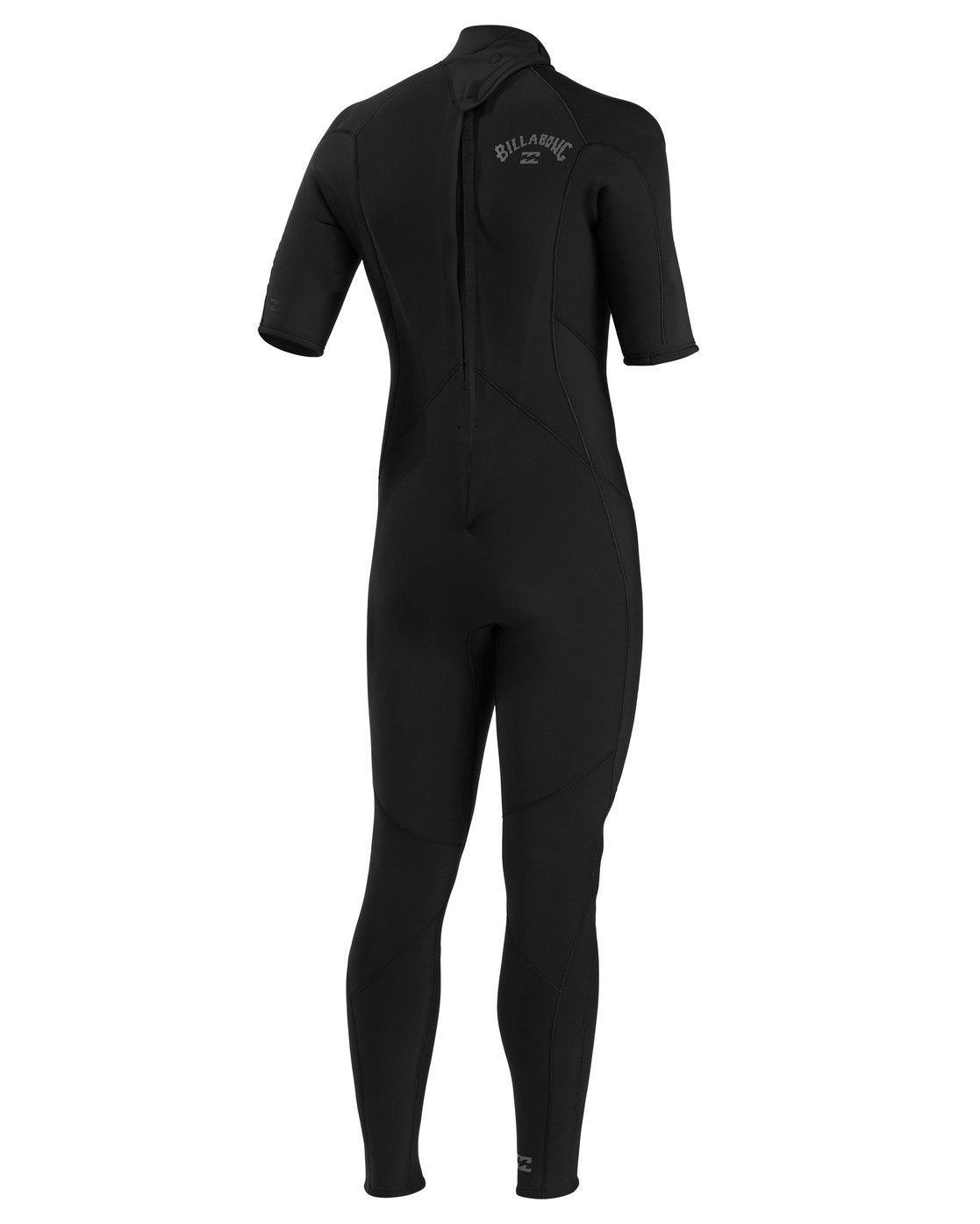 Billabong 2/2mm Absolute Back Zip Short Sleeve Flatlock Full Wetsuit Black Right Back