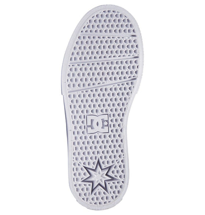 DC Kid's Manual Slip-On Shoes Black White Sole Bottom