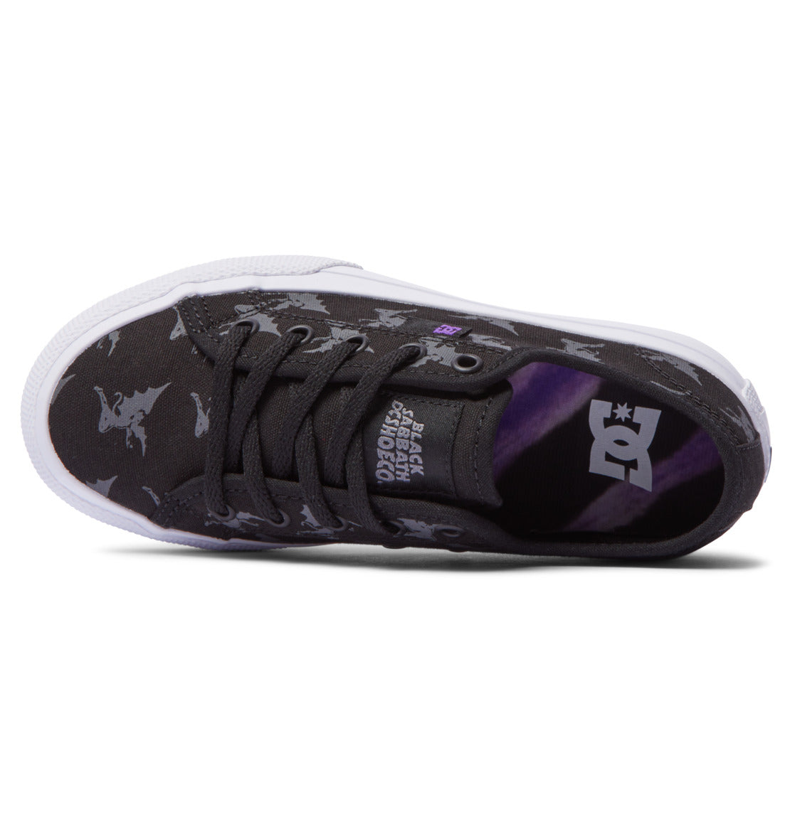 Kid's DC x Black Sabbath Manual Shoes Black Black Grey Top