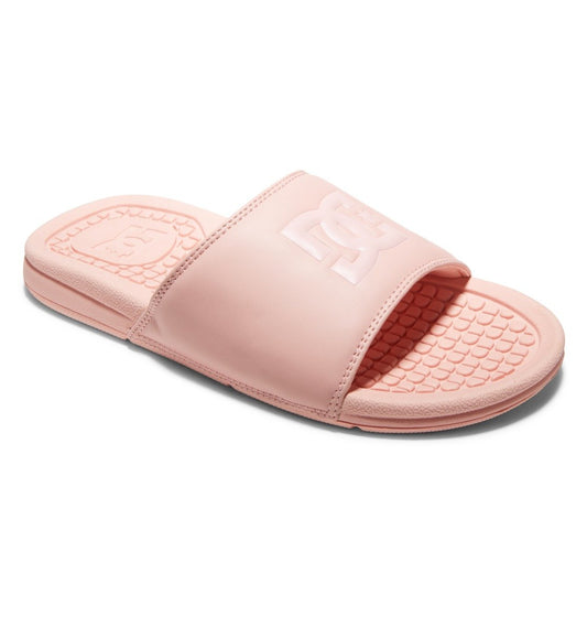 DC Shoes Women's Ladies Bolsa Slide Pink White Slip On Slipper Sandal Main