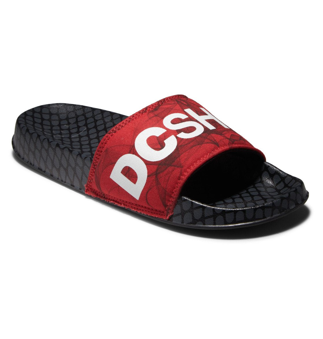 DC Shoes Slide SE Black Red Print