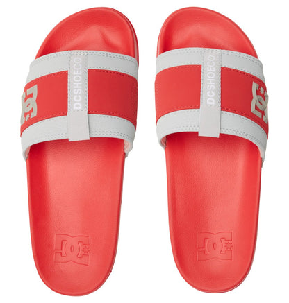 DC Lynx Slide Red Gray Grey Top