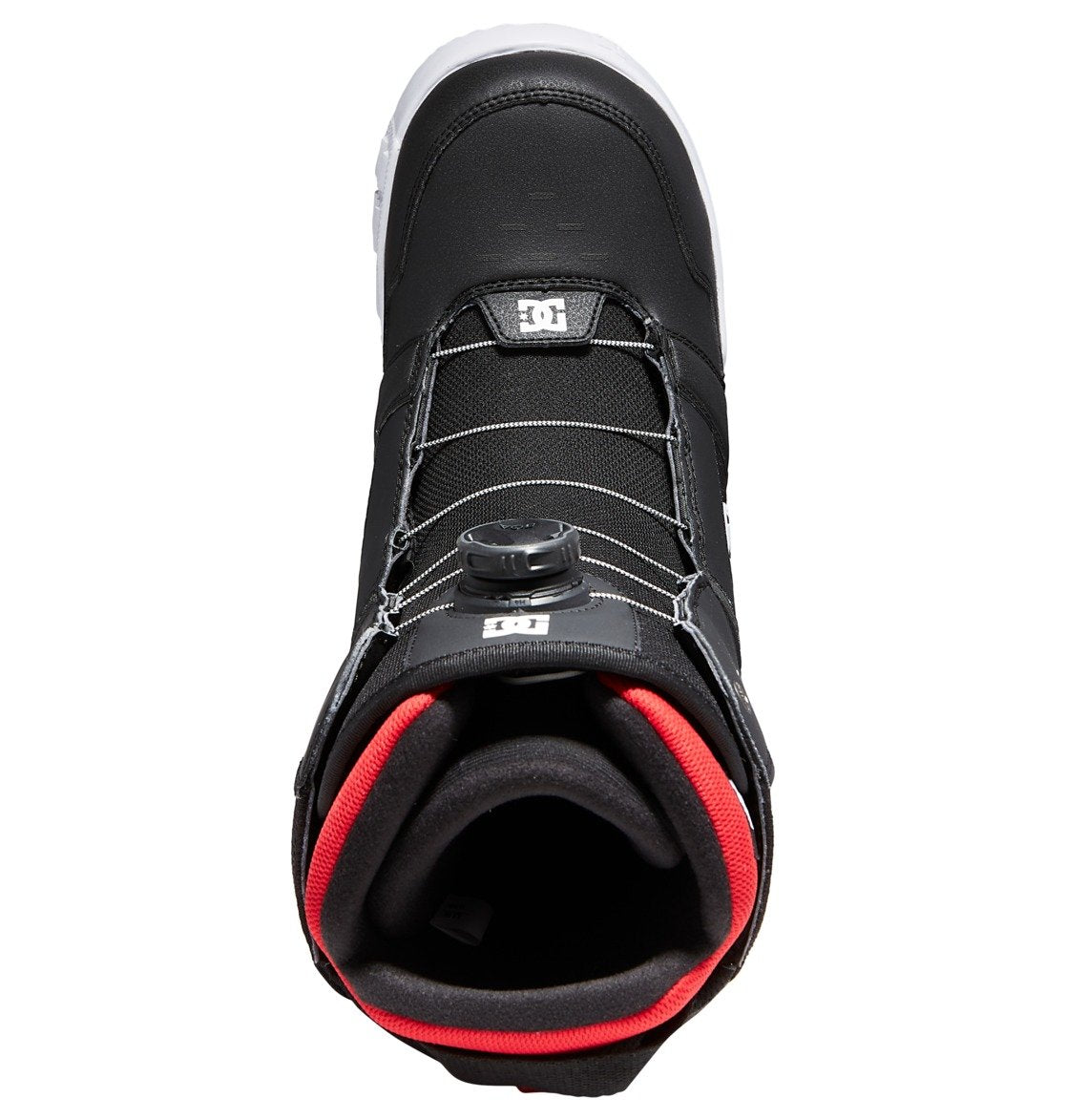 DC Shoes Mens Scout BOA Speed Dial Lace Snowboarding Boots Black/White Top into Liner