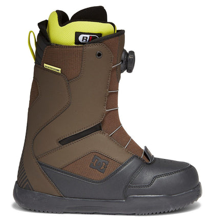 DC Shoes Mens Scout BOA Speed Lace Snowboard Boots Wren Brown Outside Outer