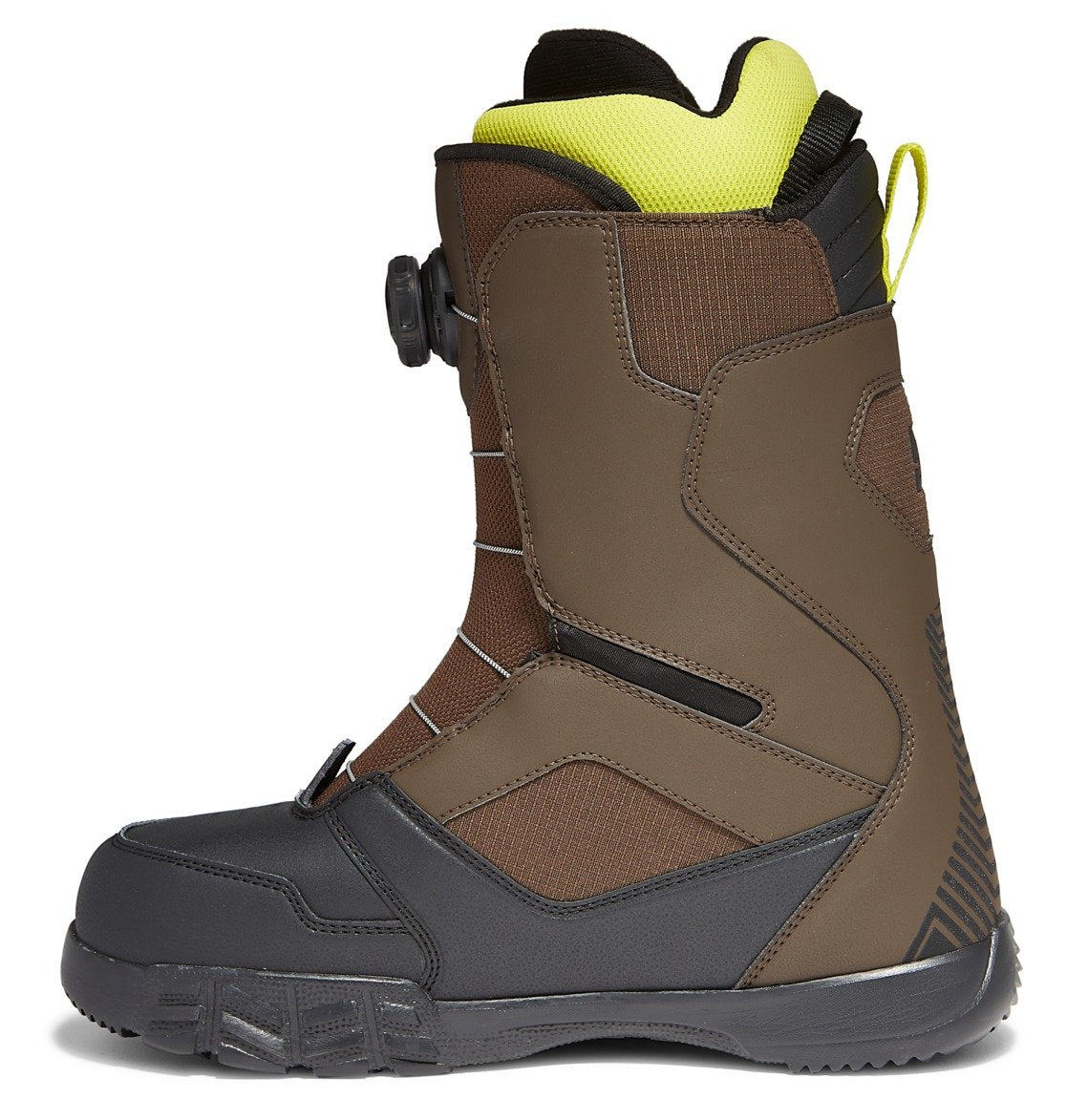 DC Shoes Guys Scout BOA Speed Lace Snowboard Boots Wren Brown Outside Inner