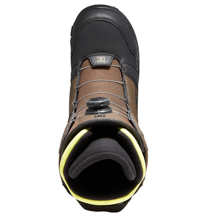 DC Shoes Mans Scout BOA Speed Lace Snowboard Boots Wren Brown Top Into Liner