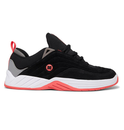 DC Shoes Men's Women's Unisex Williams Slim Low Top Skateboarding Shoes Black/Hot Pink Side 1