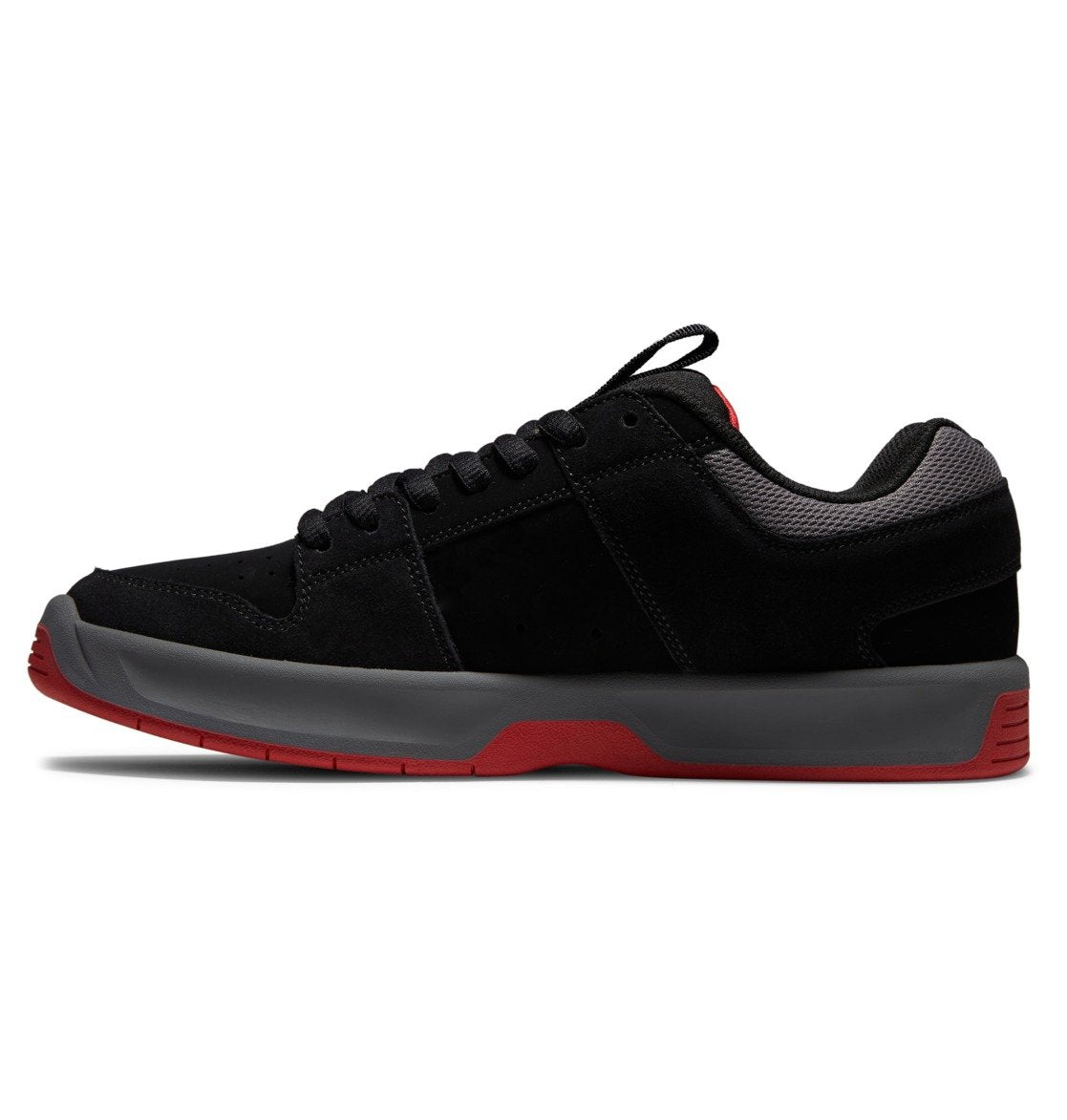 DC Shoes Men's Women's Unisex Lynx Zero Low Top Skateboarding Shoes Black/Grey/Gray/Red Side 2