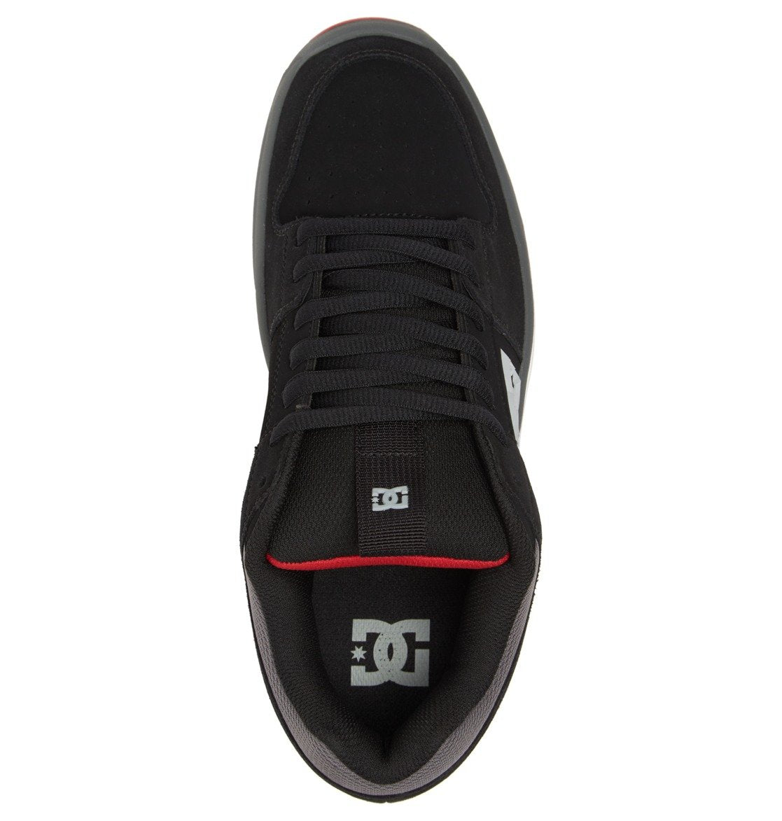 DC Shoes Men's Women's Unisex Lynx Zero Low Top Skateboarding Shoes Black/Grey/Gray/Red Top