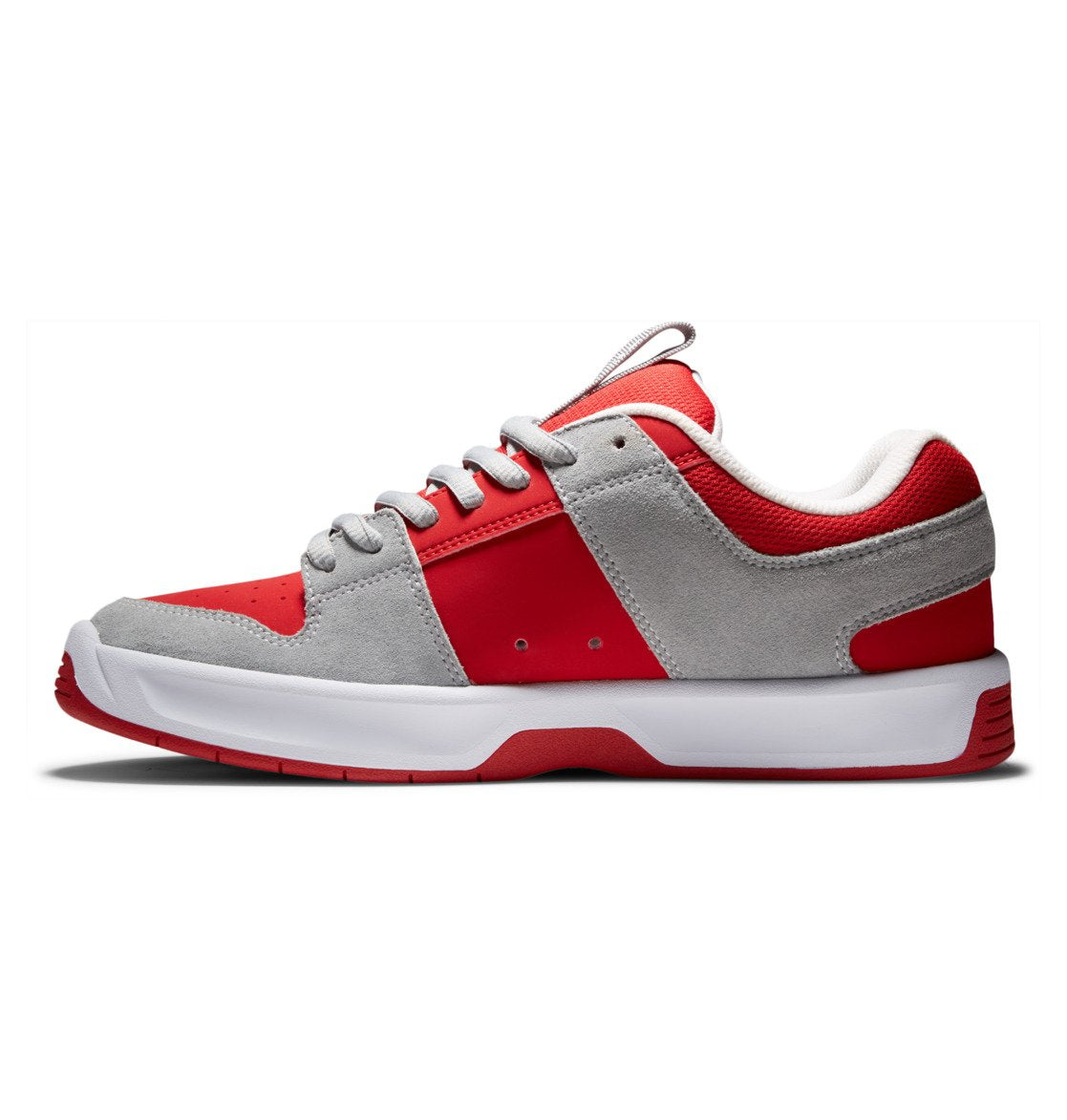 DC Shoes Men's Women's Unisex Lynx Zero Low Top Skateboarding Shoes Grey/Gray/Red Side 2