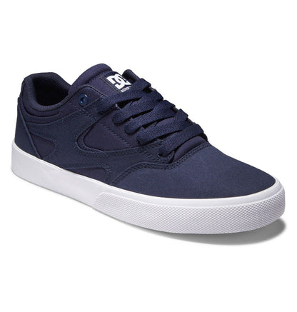 DC Kalis Vulc Shoes Navy Blue White Gray