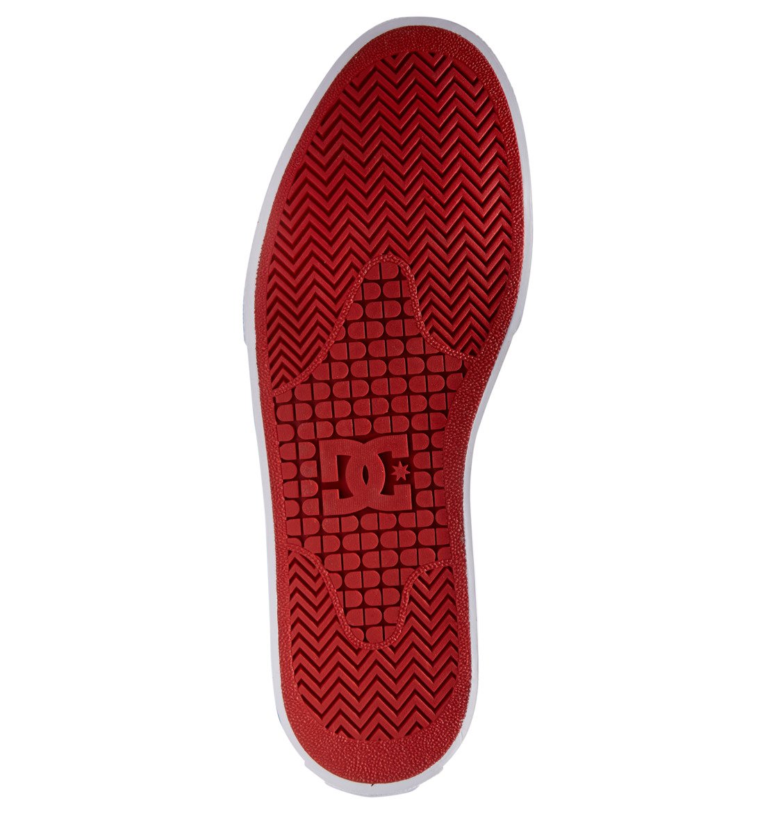 DC Manual S Evan Shoe Red White Sole Bottom