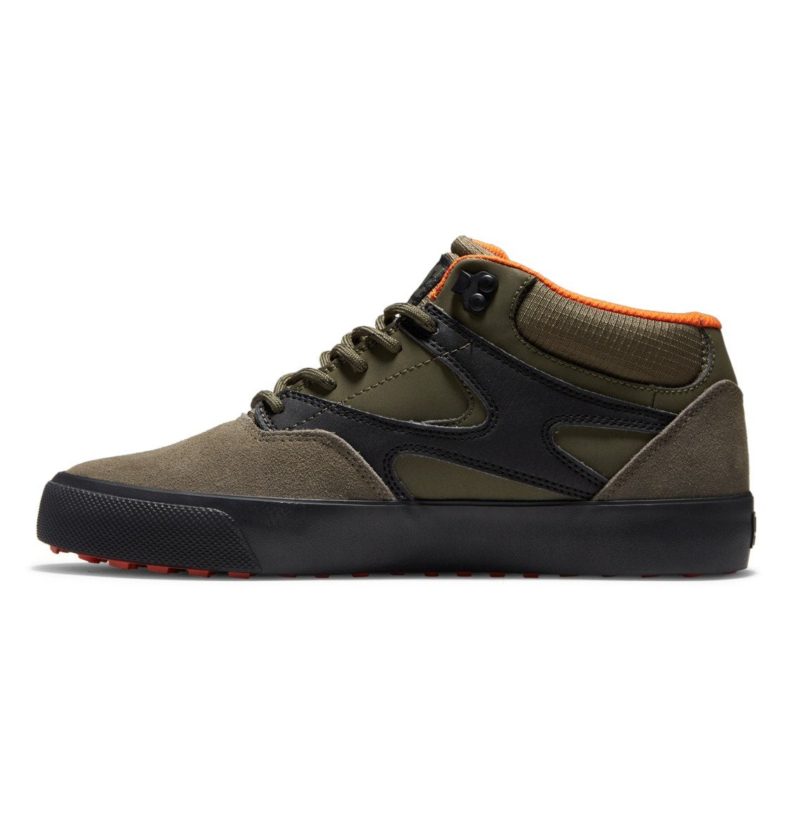DC Kalis Vulc Mid Winterized Shoes Army Green Side