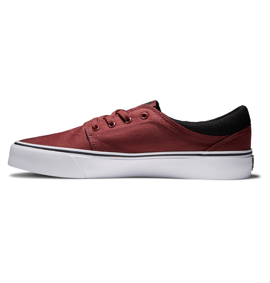 DC Trase Canvas Shoes Deep Wine Side