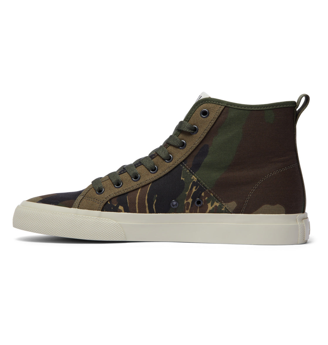 DC Manual High Top Surplus Vintage Camo Shoes Side