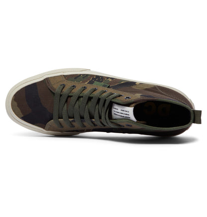 DC Manual High Top Surplus Vintage Camo Shoes Top
