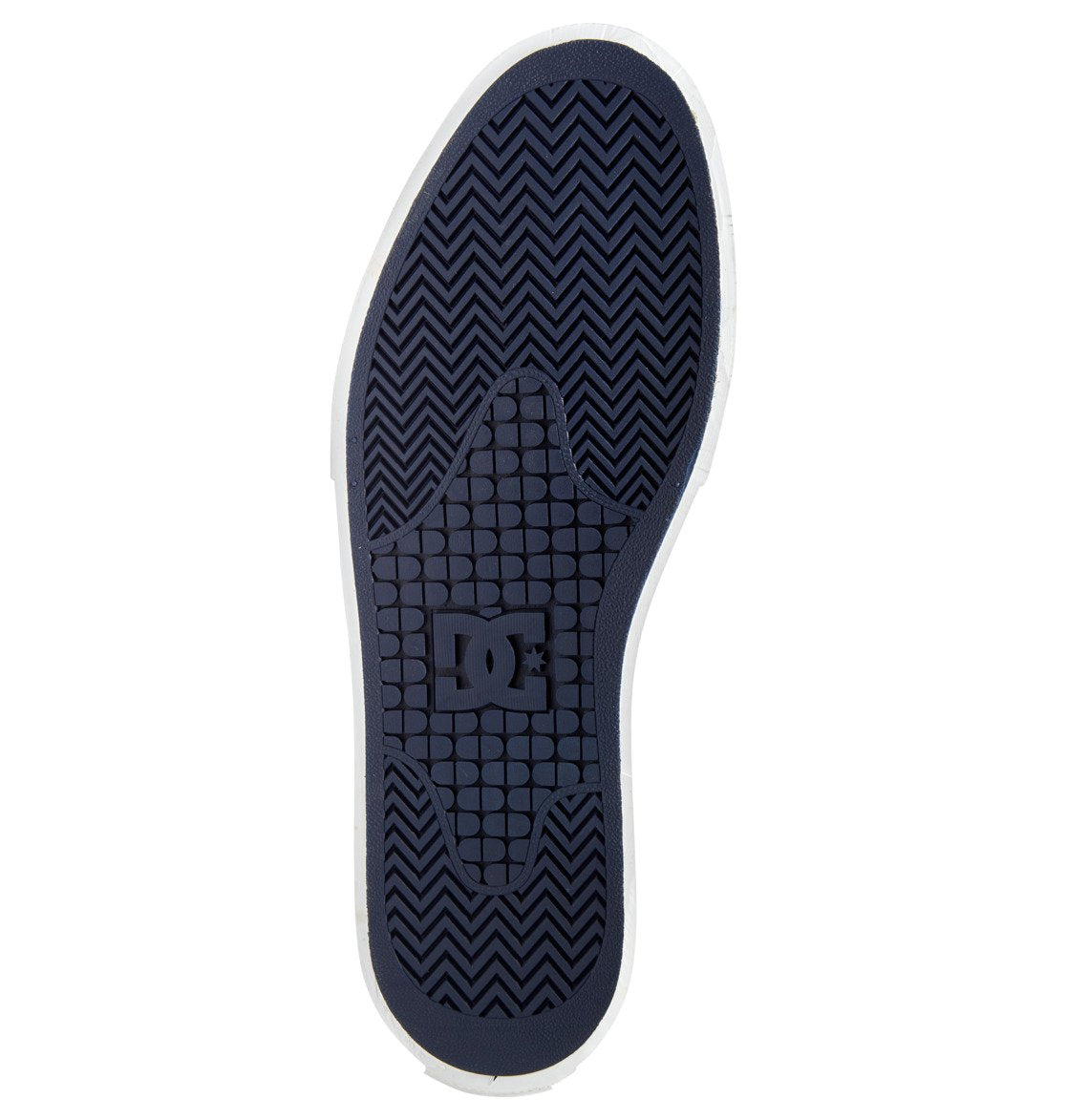 DC Manual Slip-On Suede Shoes Navy Blazer Sole Bottom