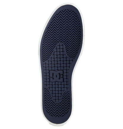 DC Manual Slip-On Suede Shoes Navy Blazer Sole Bottom