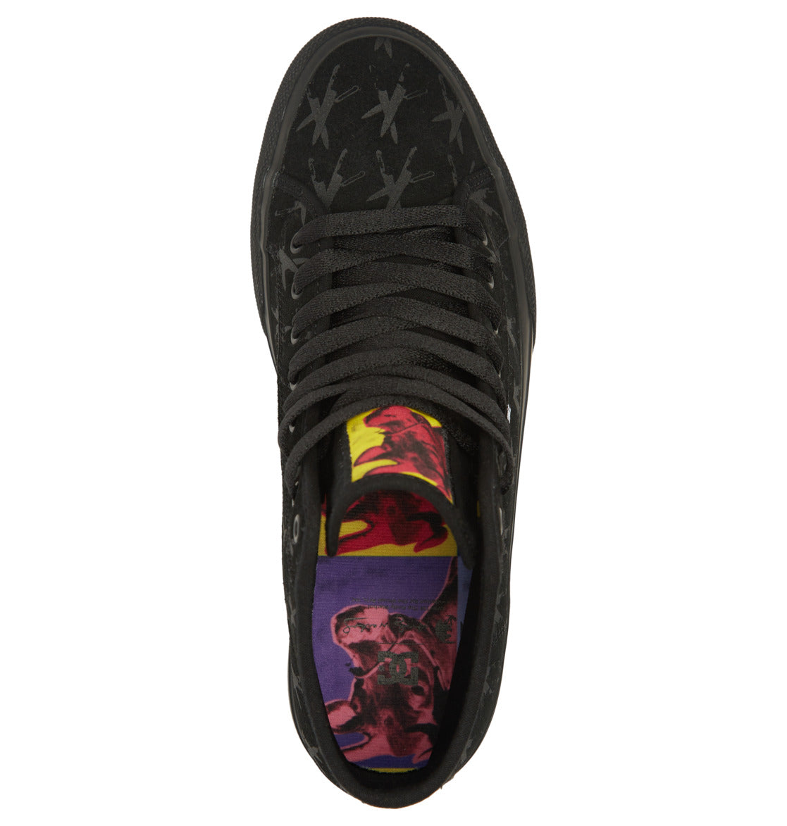 DC X Andy Warhol Manual Hi Shoe Black Top