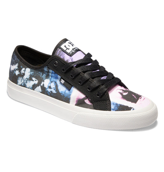 DC Shoes Unisex Mens Womens DC X Andy Warhol Manual Shoe Black Cream Front