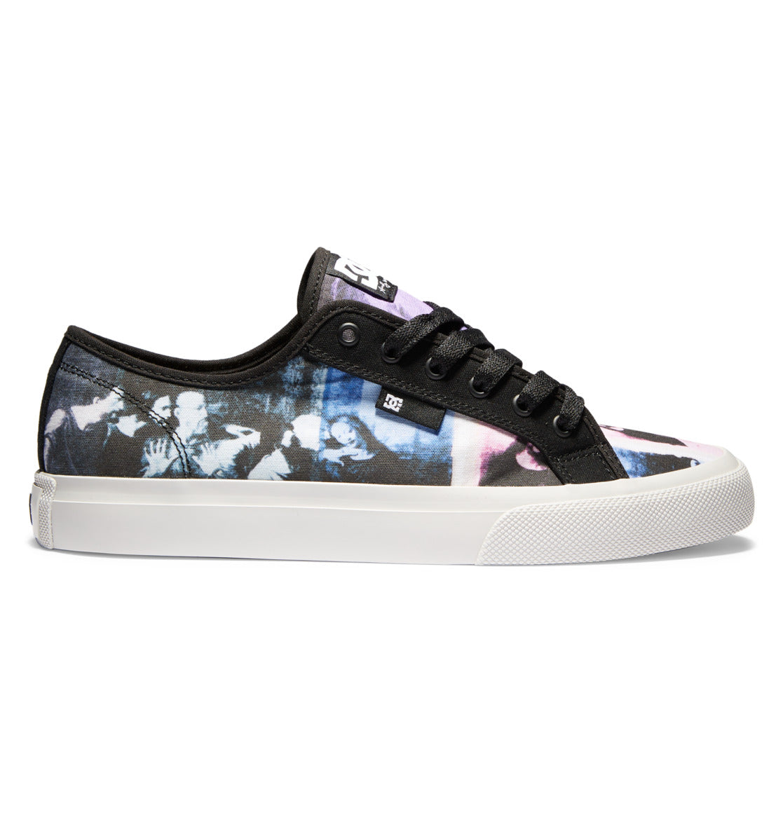 Unisex Mens Womans DC Shoes X Andy Warhol Manual Shoe Black Cream Side