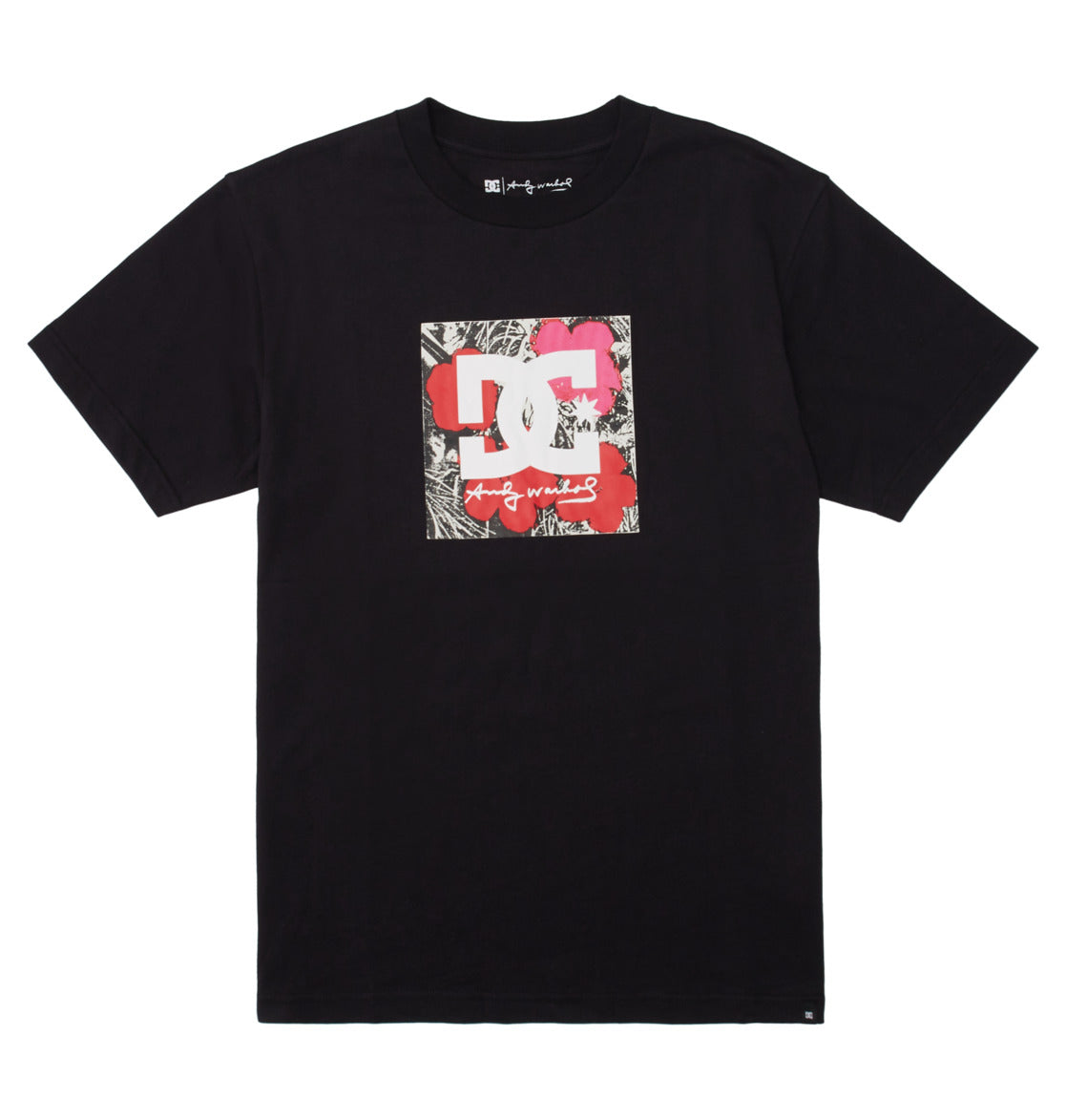DC Shoes Mens Andy Warhol Series Life and Death Short Sleeve Tee Black Front