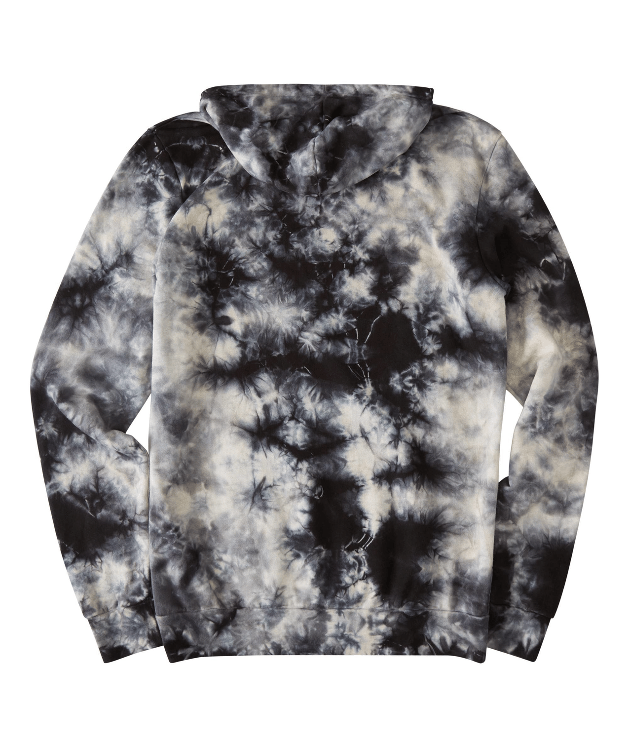 element mens wilson wash tie dye pullover hoodie hooded sweatshirt black white back