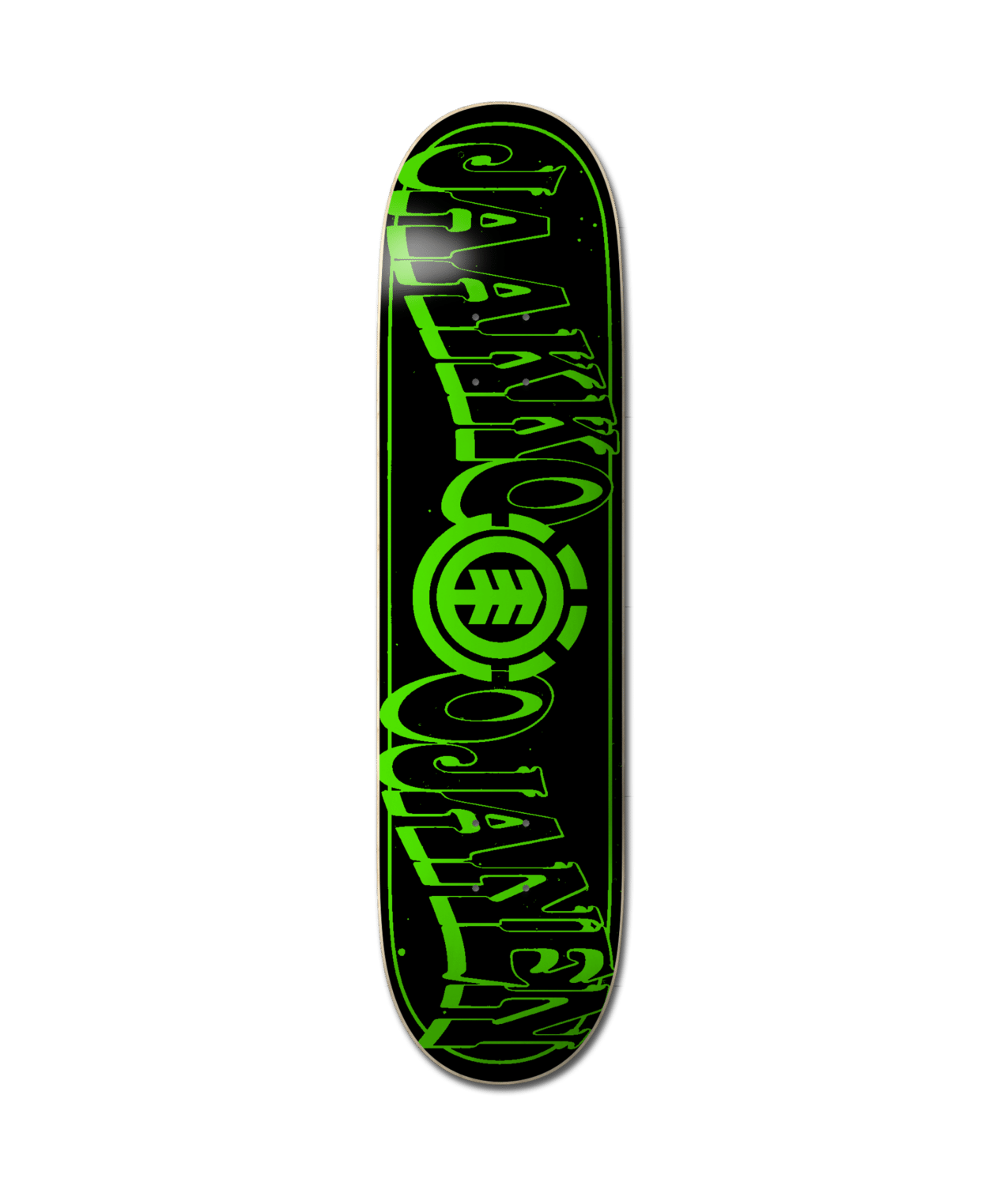 Element Out There Jaakko Glow-in-the-Dark Skateboard Deck 8.25" x 31.7" Bottom Glowing