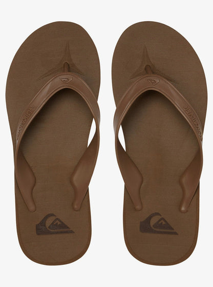 Quiksilver Carver II Deluxe Sandal Tan Solid Top