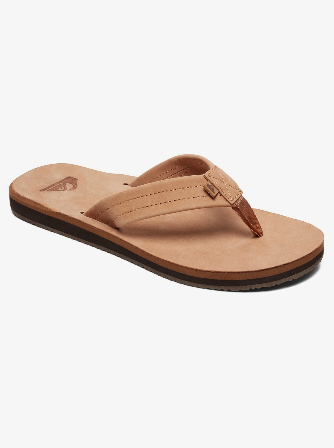 Quicksilver Erreka Sandal Flip Flop Tan Solid