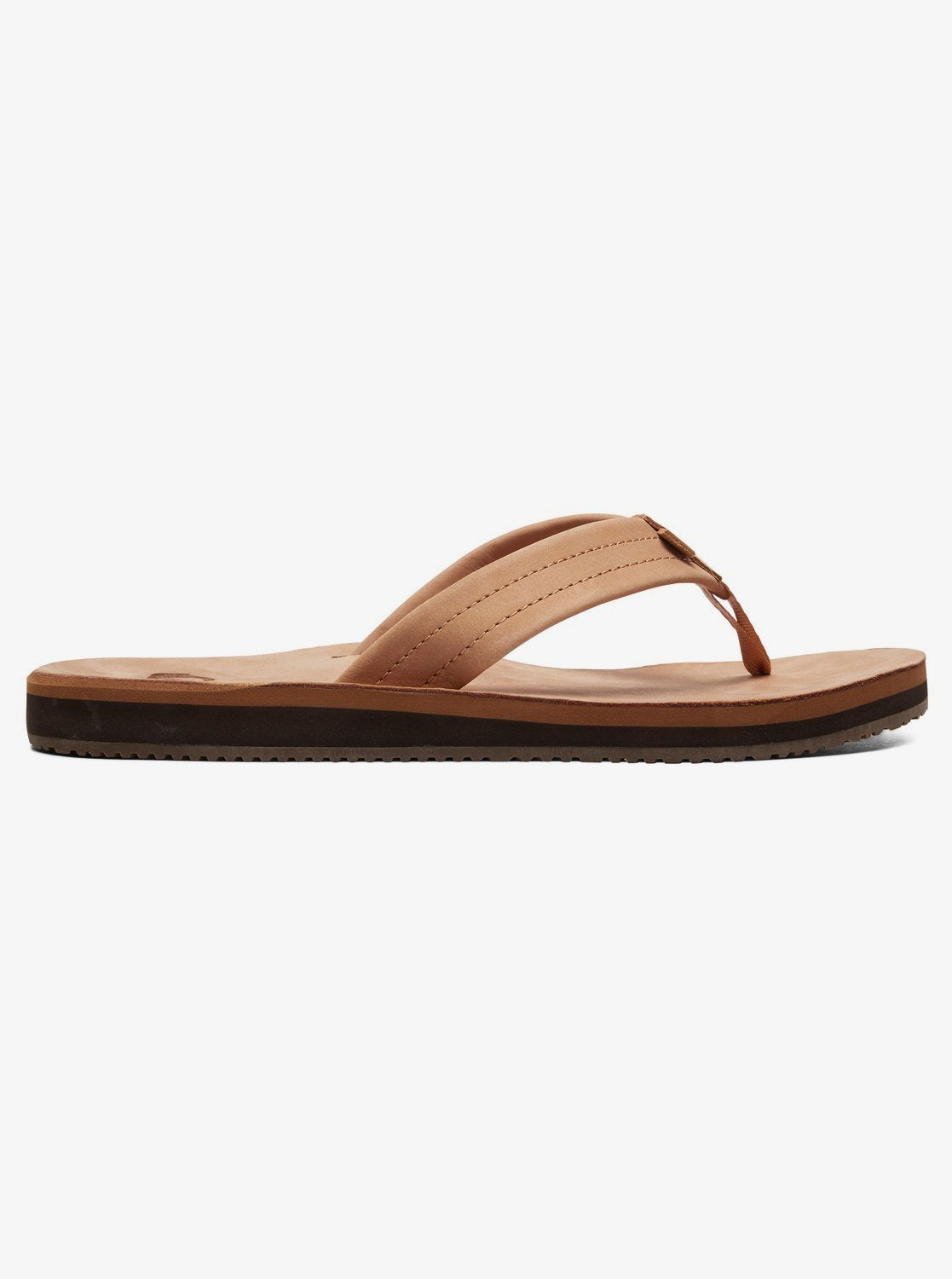 Quicksilver Erreka Sandal Flip Flop Tan Solid Side