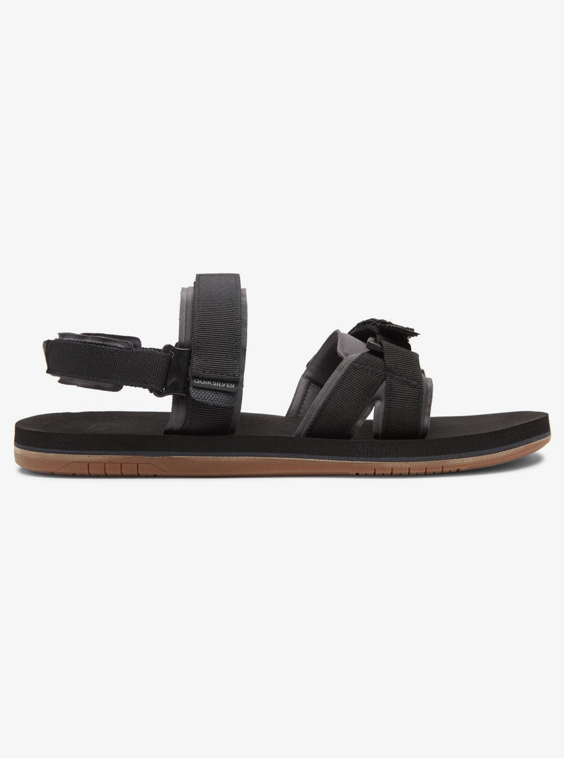 Quicksilver Caged Oasis II Sandal Black Grey Gray Brown Side