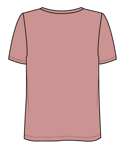 Roxy Girl's T4-16 Logo Fill Tropical Waikiki Hawaii Call BF Tshirt Pink