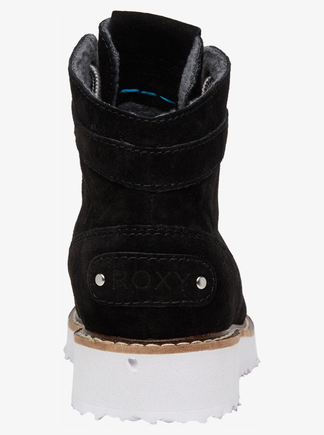 Roxy Womens Spencir Waterproof Suede Leather Winter Boot Black Back