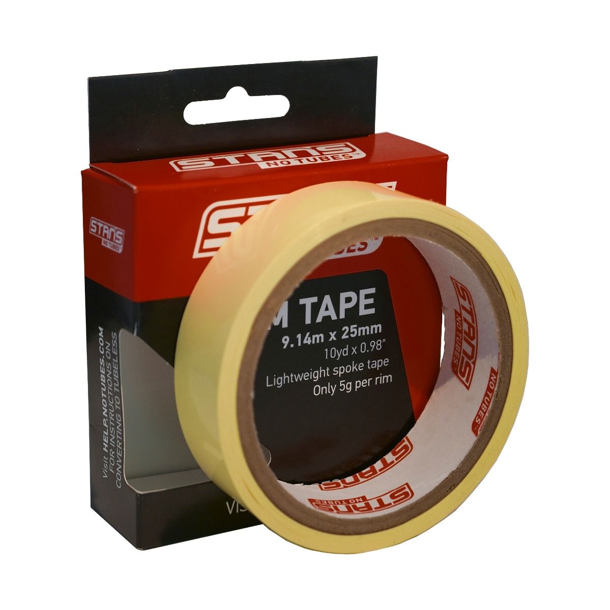 Stan's No Tubes 25mm wide 10 yard roll tubeless rim tape