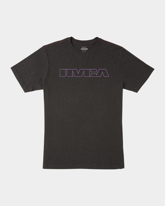 RVCA Techline SS Pirate Black Front Print