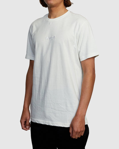 RVCA Small RVCA SS Antique White Front Left Fit