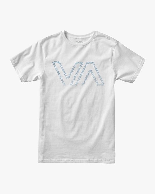 RVCA Typewriter Short Sleeve White Front