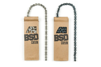 BSD Forever Single Speed BMX Chain with single half link black or chrome