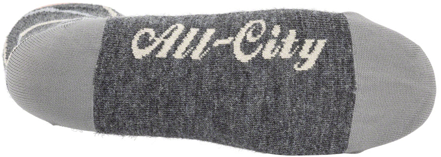 SockGuy All-City Damn Fine Crew Merino Wool Socks Charcoal/Sage green/khaki