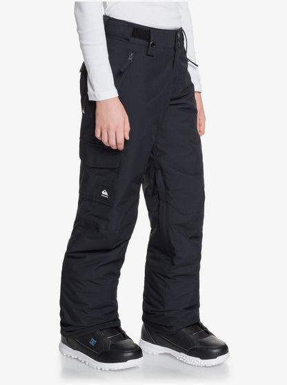 Quicksilver Porter Boy's Snow Pant True Black Side View